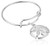 Alex and Ani Expandable Wire Ring  Sand Dollar  Sterling Silver Stackable Ring  Size 7 9