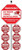 1 24 Hour Video Surveillance Yard Sign  9  x 9   with 36  Long Stake Post with 6 Security Alarm System Stickers  White   Red