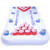 GoPong Pool Lounge Beer Pong Inflatable with Social Floating, White
