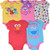 Sesame Street Baby Girls 5 Pack Bodysuits Big Bird Abby Elmo Cookie Monster 0 3 Months