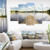 Designart Pier into Sea Bavaria Panorama-Large Seascape Art Canvas Print-60x32 5 Piece, 60x32-5 Panels Diamond Shape Blue