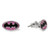 DC Comics Jewelry  Batman Silver Plated Logo Stud Earrings
