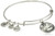 Alex and Ani Capricorn II Expandable Rafaelian Silver Tone Wire Bangle Bracelet  7 25