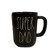 Rae Dunn SUPER DAD  Mug   Black   ceramic   dishwasher safe   very rare