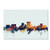 El Paso Texas Skyline Blue by Michael Tompsett, 16x24-Inch Canvas Wall Art