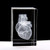 3D Human Heart Anatomical Model Paperweight Laser Etched  in Crystal Glass Cube Science Gift  No Included LED Base  3 1x2x2 inch