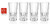RCR Cristalleria Italiana Crystal Glass Drinkware Set  Highball Cocktail Tumbler  13 5 oz    4 Piece