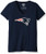 OTS NFL New England Patriots Women s Rival V Neck Tee  Logo  X Large
