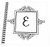 3dRose db_154328_1 Initial Letter E Personal Monogrammed Fancy Black And White Typography Elegant Stylish Personalized Drawing Book, 8" x 8"