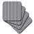 3dRose cst 179827 3 Charcoal Grey Herringbone Gray Chevron Arrow Feather Inspired Pattern Ceramic Tile Coasters  Set of 4