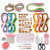 JUYA Paper Quilling Kit with Pink Tools 960 Strips Board Mould Crimper Coach Comb  Paper Width 5mm