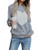 Cogild Women s Pullover Sweater Long Sleeve Crewneck Cable Knit Heart Cute Sweater Grey