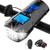 Bike Light Set with Bike Speedometer USB Rechargeable Bicycle Light Front Back Super Bright Waterproof Bicycle Odometer Speedometer 4 Light Modes   Trumpet Fits All Bicycles  Mountain  Road