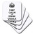3dRose CST 193605 3 Keep Calm and Drink Vodka  Ceramic Tile Coasters  Set of 4