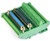 Electronics Salon DB37 D SUB DIN Rail Mount Interface Module  Male   Female  DSUB Breakout Board
