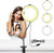 Selfie Ring Light 6 Inch Ring Light with Cell Phone Holder Stand for Live Stream Makeup  LED Camera Lighting  3 Light Mode   10 Level Brightness  with Flexible Arms Compatible with iPhone Android
