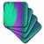 3dRose CST 20636 3 Turquoise Purple Eclipse Ceramic Tile Coasters  Set of 4