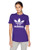 adidas Originals Women s Trefoil Tee  collegiate purple  X Small adidas Originals Women s Trefoil Tee  collegiate purple  X Small