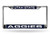 NCAA Rico Industries Laser Cut Inlaid Standard Chrome License Plate Frame  Utah State Aggies