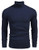 Coofandy Mens Ribbed Slim Fit Knitted Pullover Turtleneck Sweater X Large Sapphire