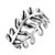 AeraVida Symbolic Greek Nature Ivy Leaf Wrap Eternity Band  925 Sterling Silver Ring  7
