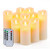 5plots 10 PCS Flickering Flameless Candles  Moving Flame  Battery Operated LED Pillar Candles with Timers and Remote Control  Made of Wax Like Frosted Plastic  Wont Melt  Ivory