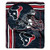 Officially Licensed NFL Houston Texans  Touchback  Plush Raschel Throw Blanket  50  x 60   Multi Color