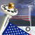 Mekar 30 LED Solar Powered Flag Pole Light Solar Flagpole Downlight Long-Lasting High Capacity for 15 to 25 ft Flag Pole