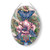 Amia Journey Never Ends Butterfly  Large Oval Glass Suncatcher  Multicolored