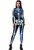 URVIP Women Halloween Skeleton Costume Stretch Skinny Catsuit Jumpsuit Bodysuit Color BAX 079 L