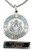 Nickel Silver Patron Saint Michael United States Air Force Medal Pendant  7 8 Inch