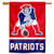 WinCraft New England Patriots Pat Patriot Two Sided House Flag
