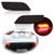 Miniclue Full LED Smoked Lens Bumper Reflector Lights Function as Rear Fog Tail Brake Lamps For Subaru 2008 2014 WRX STI  For 08 up Impreza  For 2013 up XV Crosstrek