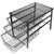 3S Under Cabinet Storage Sliding Basket Organizer Drawer Bathroom Kitchen Under Sink Organizer Black Three Tier