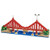 TICO Mini Building Bricks - Golden Gate Bridge, USA (530 Pieces)
