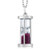 Gem Stone King 925 Sterling Silver Ruby Dust Hourglass Pendant Necklace For Women  0 75 Cttw with 18 Inch Silver Chain
