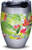 Tervis Yao Cheng   Tropical Bloom Stainless Steel Insulated Tumbler with Clear and Black Hammer Lid  12oz  Silver