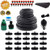 Upgrade Garden Irrigation System 100ft Irrigation System 1 2    1 4  Blank Distribution Tubing Watering Drip Kit Irrigation Kits Automatic Mist Irrigation Equipment Set for Garden Flower Bed Lawn