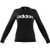 adidas Essentials Women s Linear Crewneck Sweatshirt  Black White  X Large