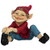 Design Toscano LY590662 Eccentric Elf Garden Gnome Statue  Squeegee  Full Color
