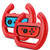 TNP Nintendo Switch Wheel for Joy-Con Controller (Set of 2) - Racing Steering Wheel Controller Accessory Grip Handle Kit Attachment (Red) - Nintendo Switch