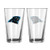 Boelter Brands NFL Carolina Panthers Satin Etch Pint  16 ounce  2 Pack