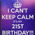 3dRose db_163841_1 I Cant Keep Calm its My 21st Birthday, Pink & Purple Drawing Book, 8 by 8"