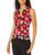 Calvin Klein Women s Printed V Neck Cami  Red Multi  Large