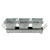 Thirstystone Urban Farm Galvanized 3 Section Flatware Holder, Silver