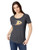 OTS NHL Anaheim Ducks Women s Slub Scoop Tee  Distressed Logo  Large