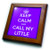 3dRose ft 193567 1 Keep Calm and Call My Little  Purple Framed Tile Artwork  8 by 8 Inch