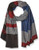 Calvin Klein Women s Colorblock Blanket Scarf  process Red  One Size