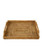Rattan Wicker Rectangular Serving Trays with Handles  Handwoven Coffee Trays for Coffee  Breakfast  Bread  Food  Dish and Decorative Platter Trays for Dining Table  Small 14 5 x10