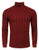 COOFANDY Men s Slim Fit Turtleneck Sweater Casual Twisted Knitted Pullover Sweaters  XX Large  Wine Red